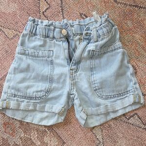 Zara Light Blue girls Denim Shorts